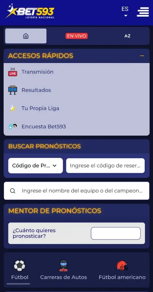 Aplicación Bet593